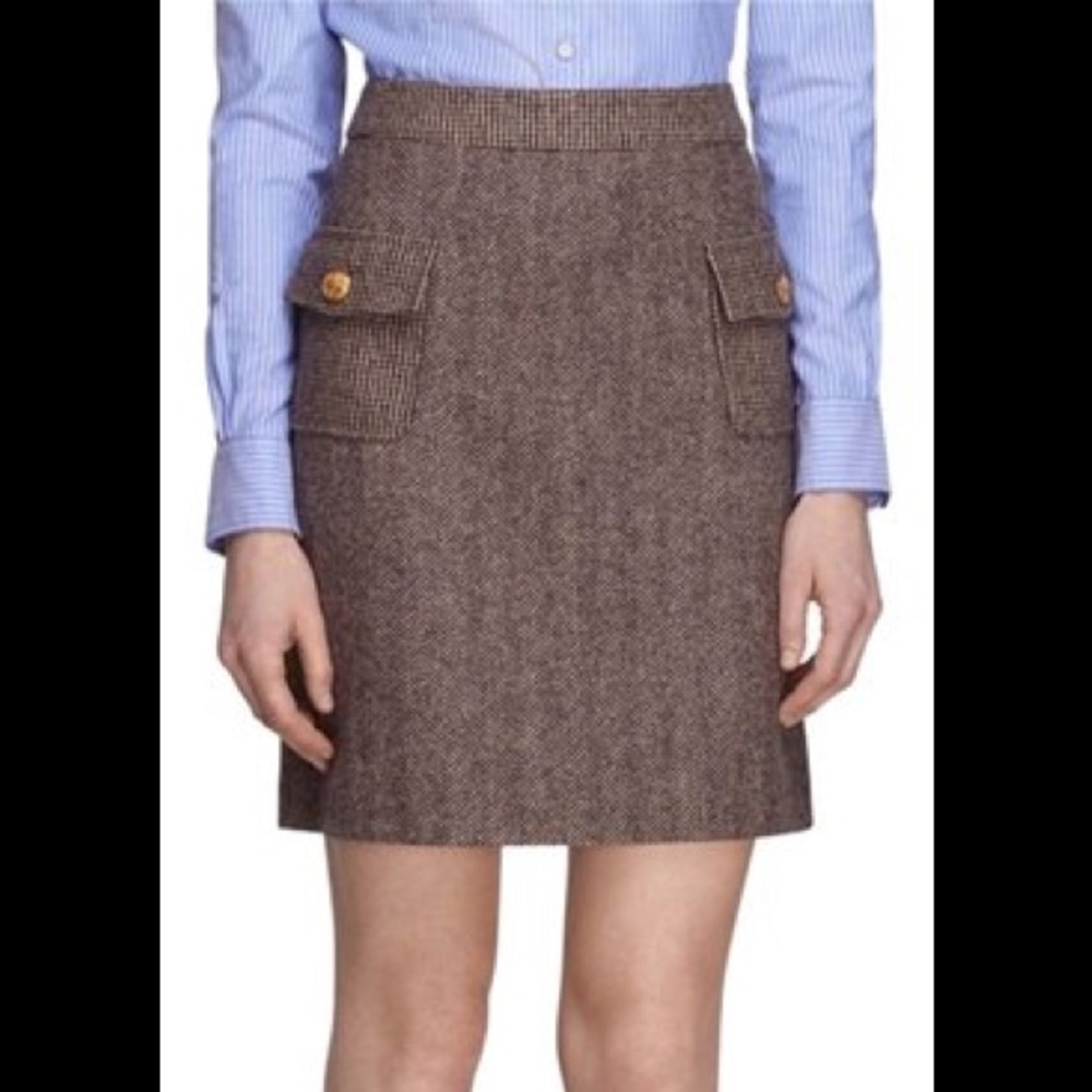 Brooks Brothers Herringbone Tweed skirt