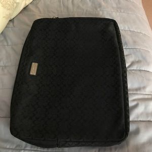 *REDUCED* Coach black laptop case