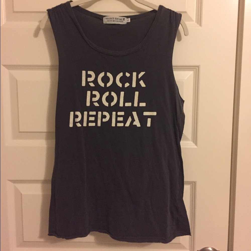 ROCK ROLL REPEAT Muscle Tank
