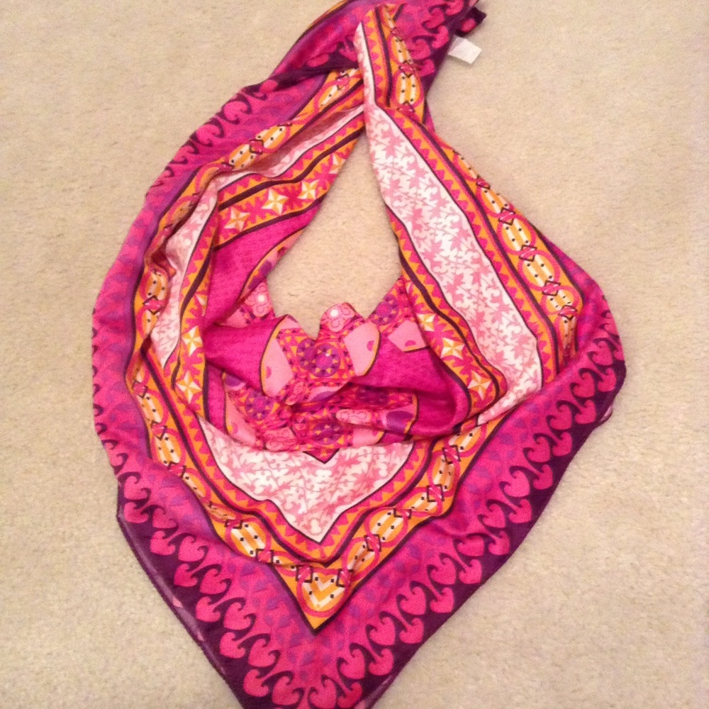 Pink Medallion Scarf