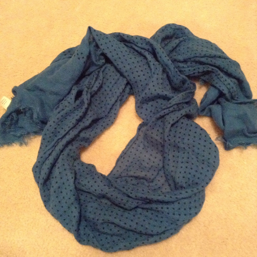 Echo Blue Polka Dot Scarf