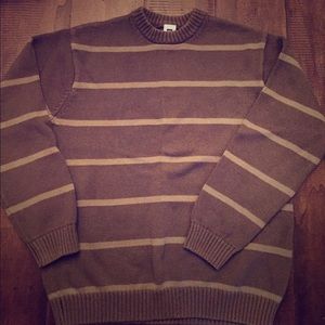 Men's GAP Striped Green Sweater Size Small