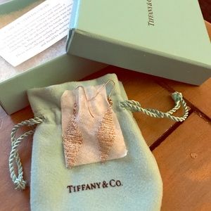 Brand new never worn Tiffany Mesh Earrings