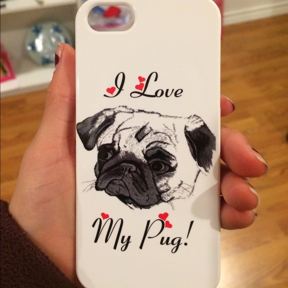 Redbubble I love my pug iPhone 5s case