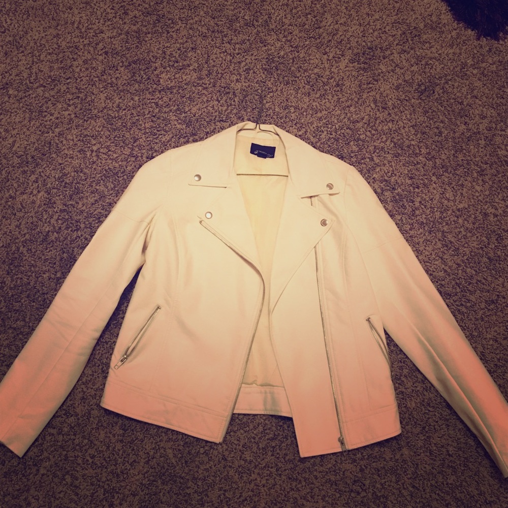 Forever 21 Cream Leather jacket