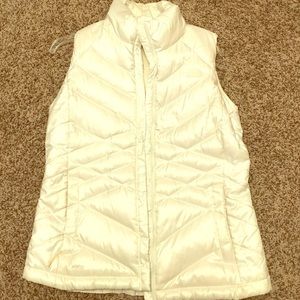Authentic North Face White Puffy Vest!