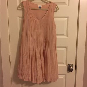 Pleated Peach Dress