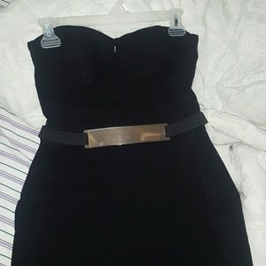 Belted bustier jumpsuit