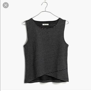 Madewell Striped Crossover Tank