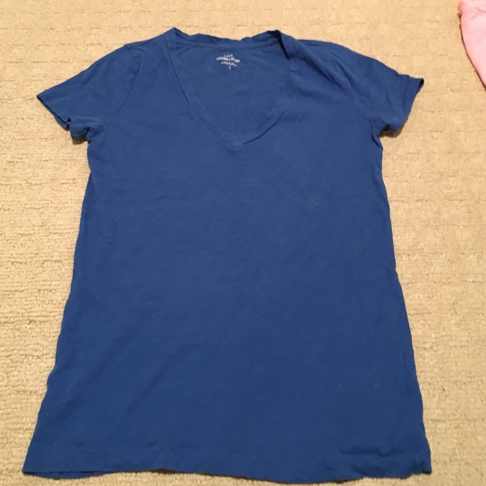 JCrew Small Vintage Cotton Tee Blue