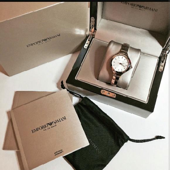 NWT $900 emporio armani Swiss automatic watch main image 4