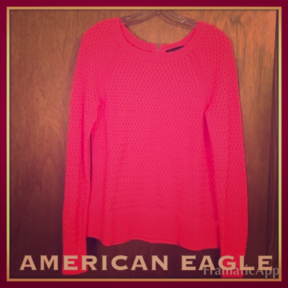 Hot pink American Eagle sweater