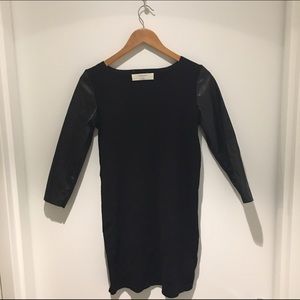 Zara Leather Sleeved Tunic Dress