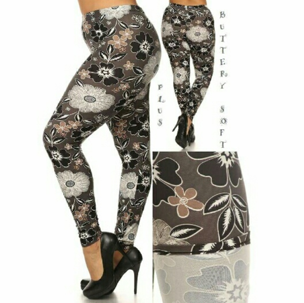 Plus Size, One Size Soft Leggings (TC)