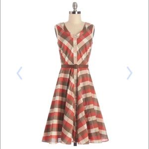 ModCloth Plaid to See You Dress EUC