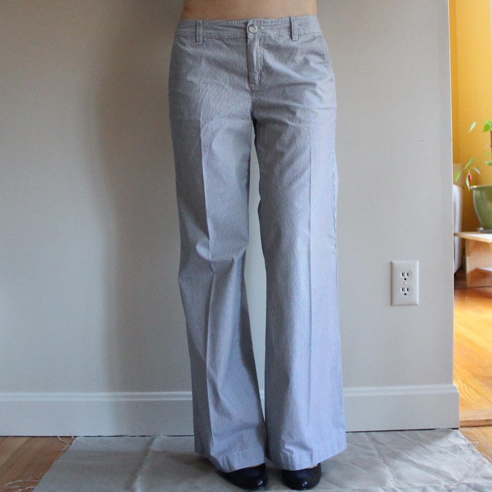 Gap Pinstripe Wide Leg Pant