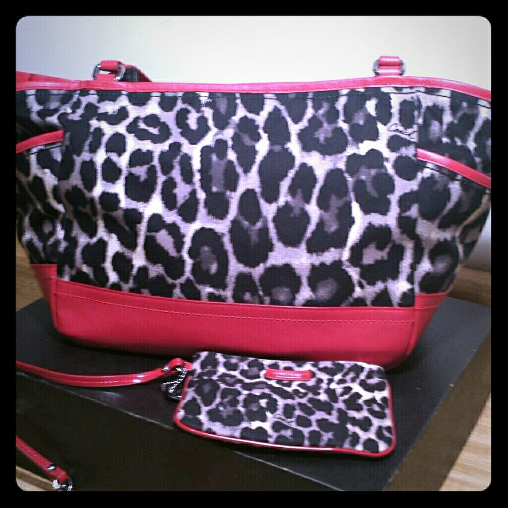 Authentic Coach Ocelot Leopard Print - image 1
