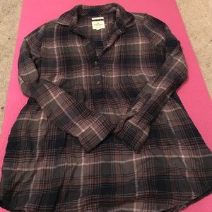 American Eagle flannel blouse