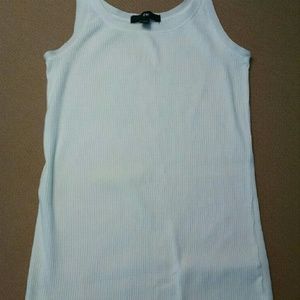 White ribbed tank