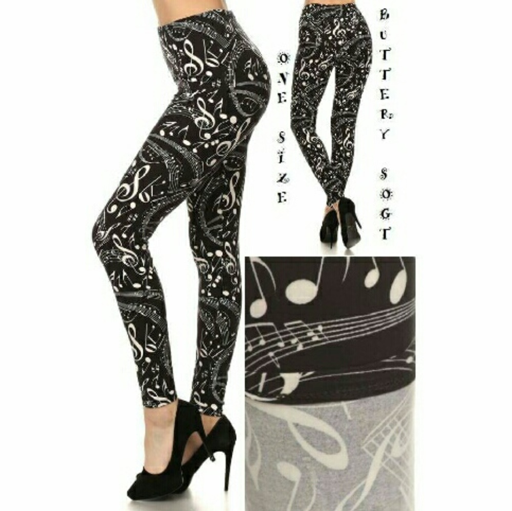 Music One Size Soft Leggings (OS)