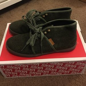 Vans green sneakers