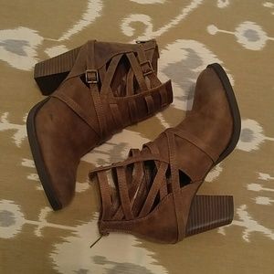 Cut-Out Ankle Booties