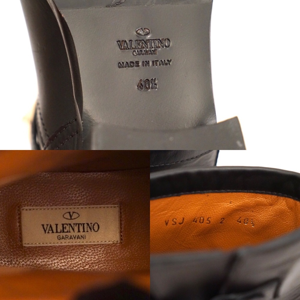 Valentino Black Rockstud Moto Boots - Picture 3 of 4