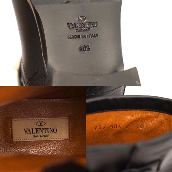 Valentino Black Rockstud Moto Boots - Picture 3 of 4