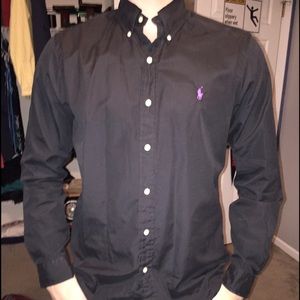 Men's Black Polo Ralph Lauren button down.
