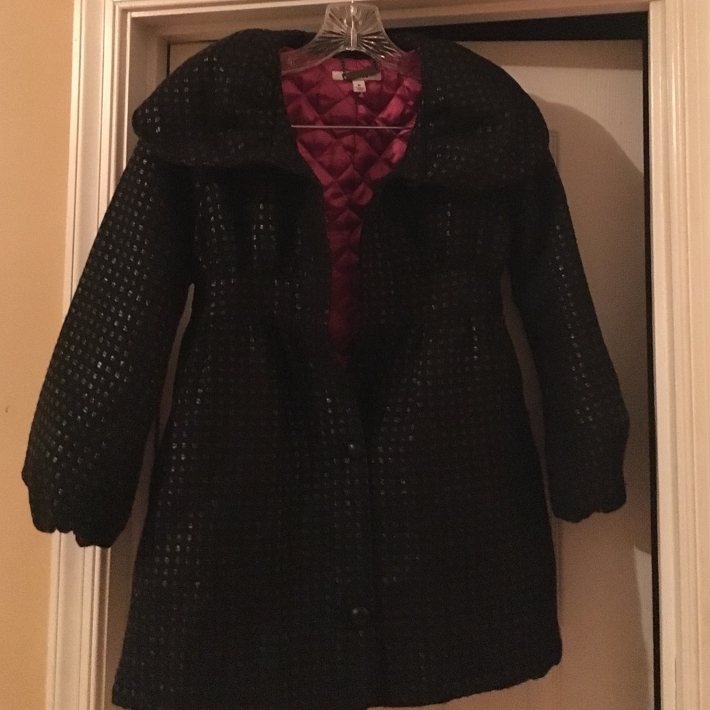 Black and Silver DKNY jacket.