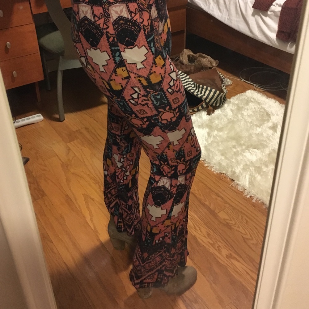 Fun printed flare pants, Xhilaration brand, medium