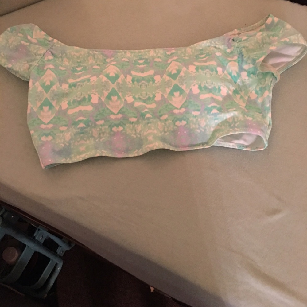 Victoria's Secret off the shoulder swim top