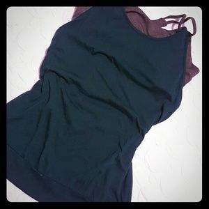 Open racerback yoga/workout top