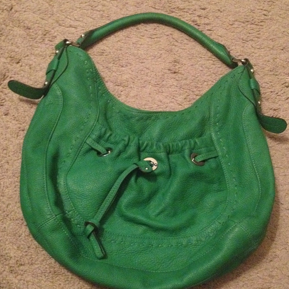 BMakowsky cute green hobo leather purse