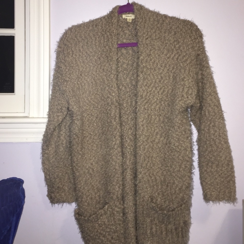 Fuzzy cardigan