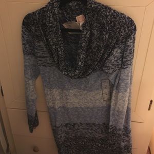 Blue knit sweater NWT