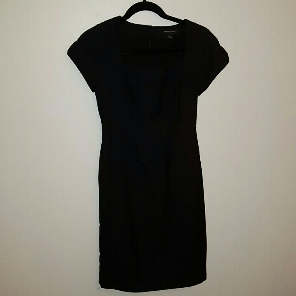 Banana republic black work dress