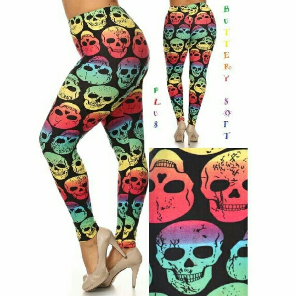 Plus Size, One Size Soft Leggings (TC)