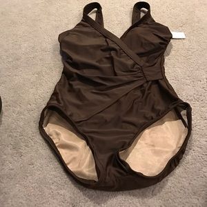 Brown Miracle suit..One piece.In good shape