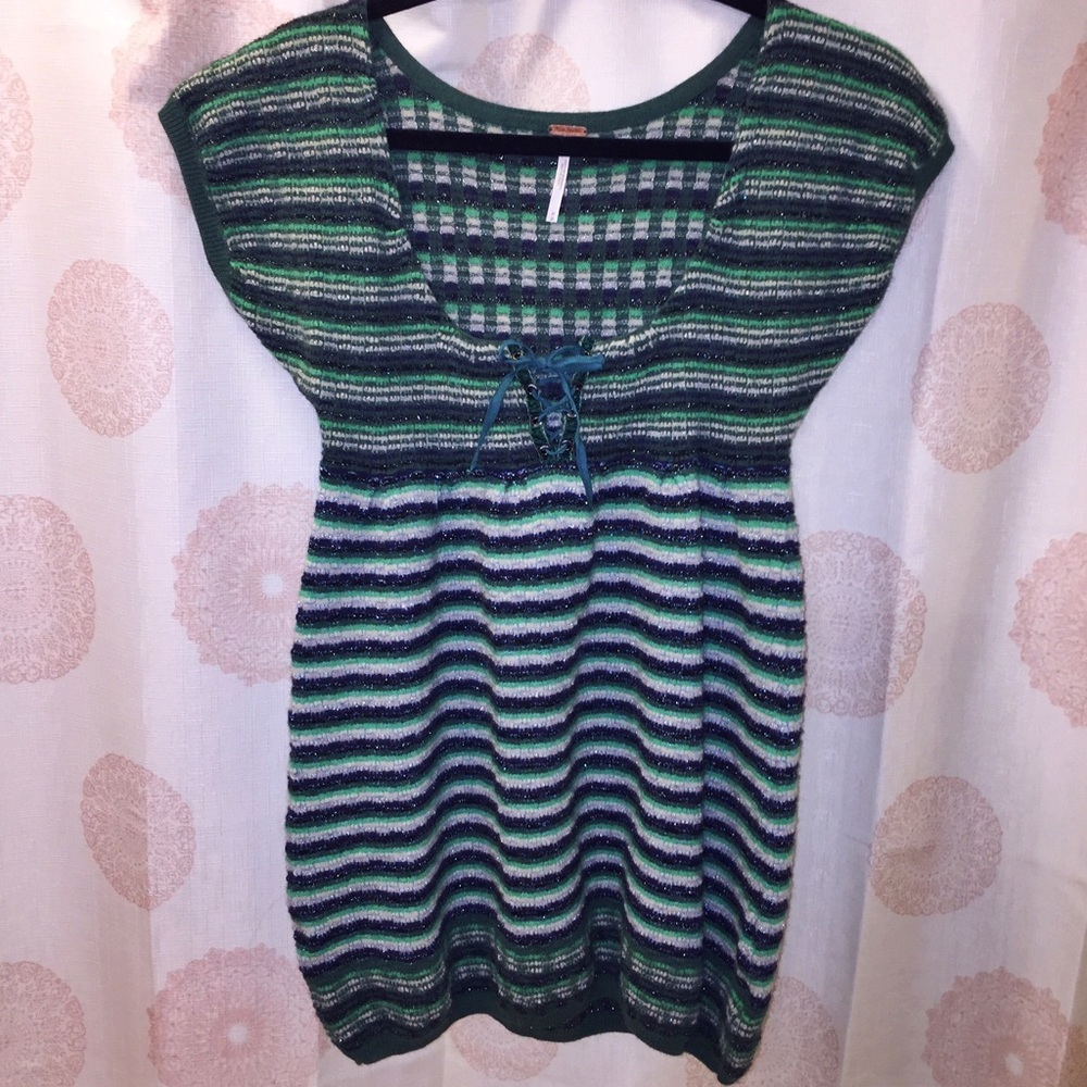 Free People Lace-up Sweater Dress