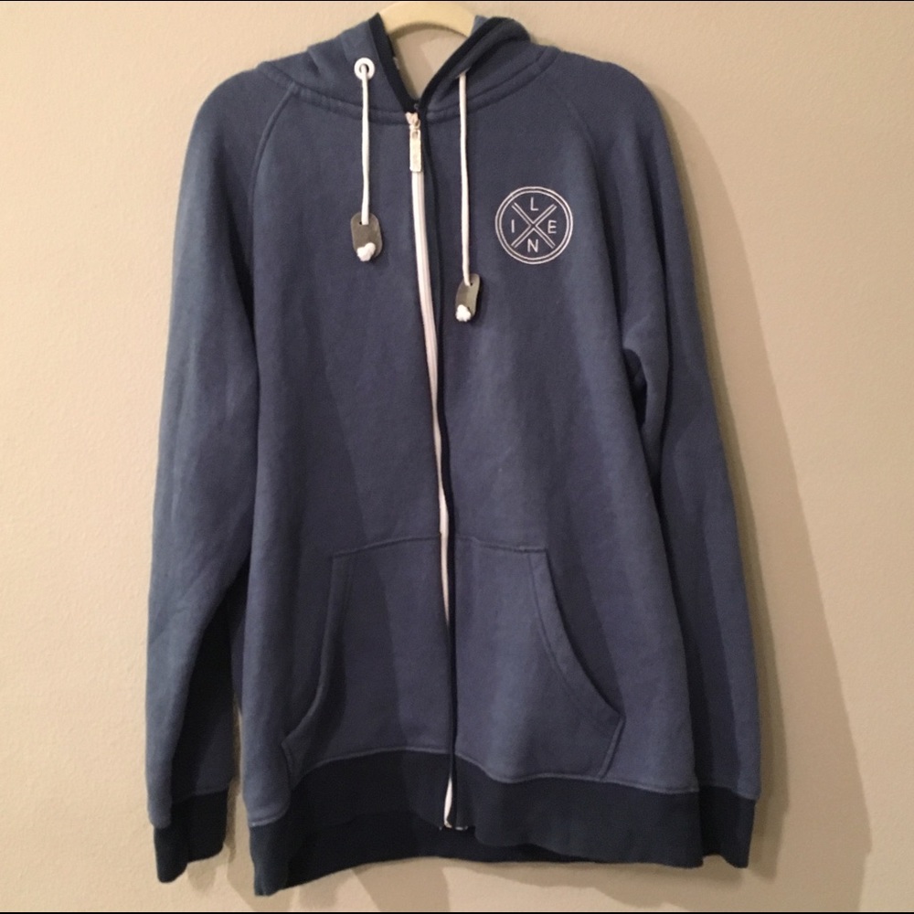 Blue Zip-Up Sweatshirt