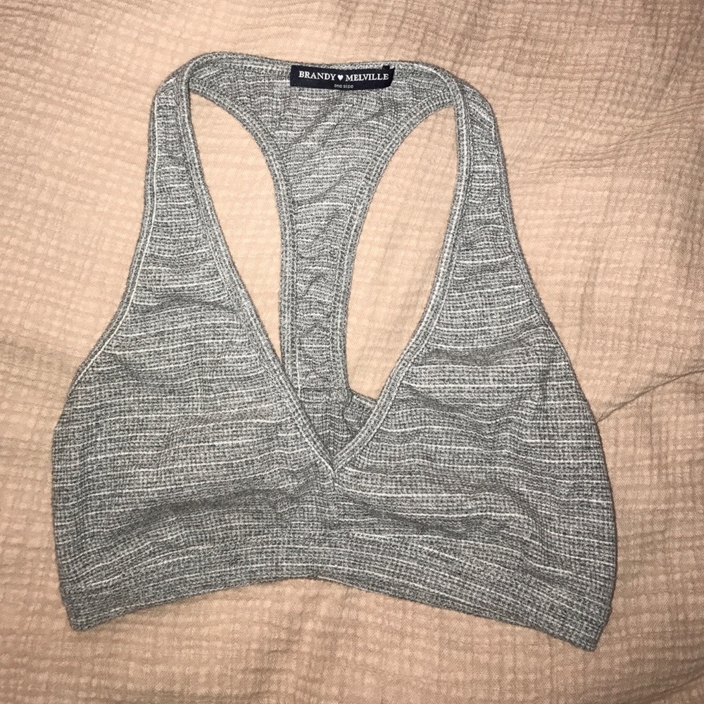 Brandy Melville Amari Bralette Gray