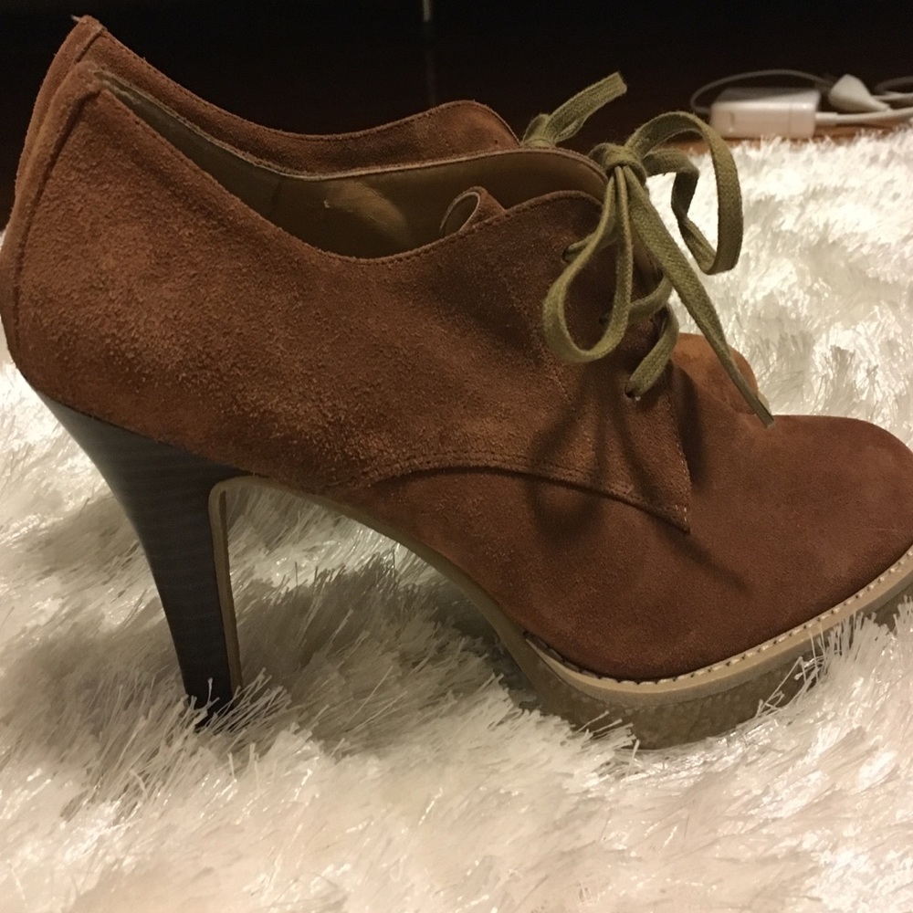 Nine West Lace Up Heel Boots