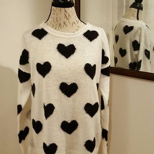 Forever 21 heart sweater