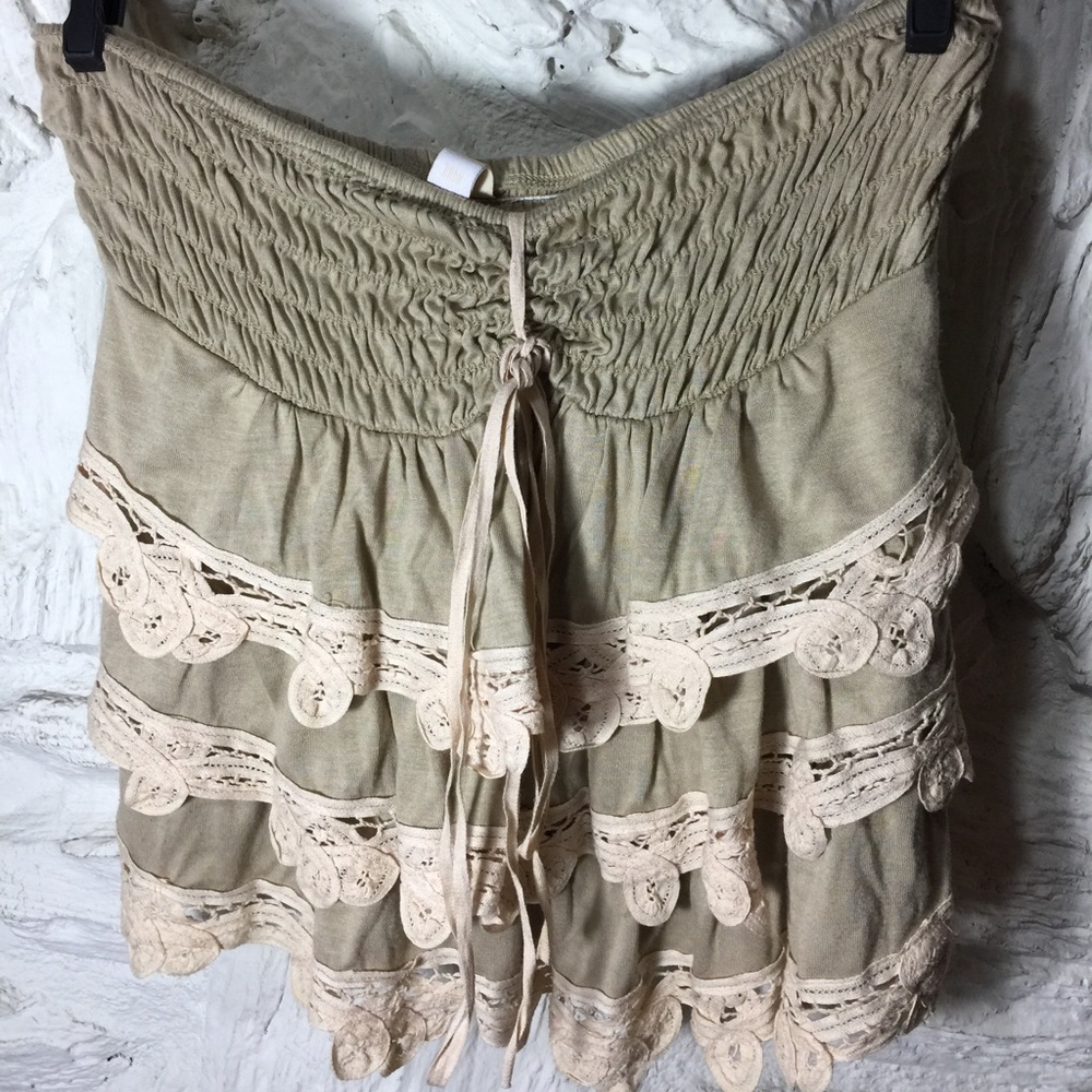 vintage Lacey strapless top
