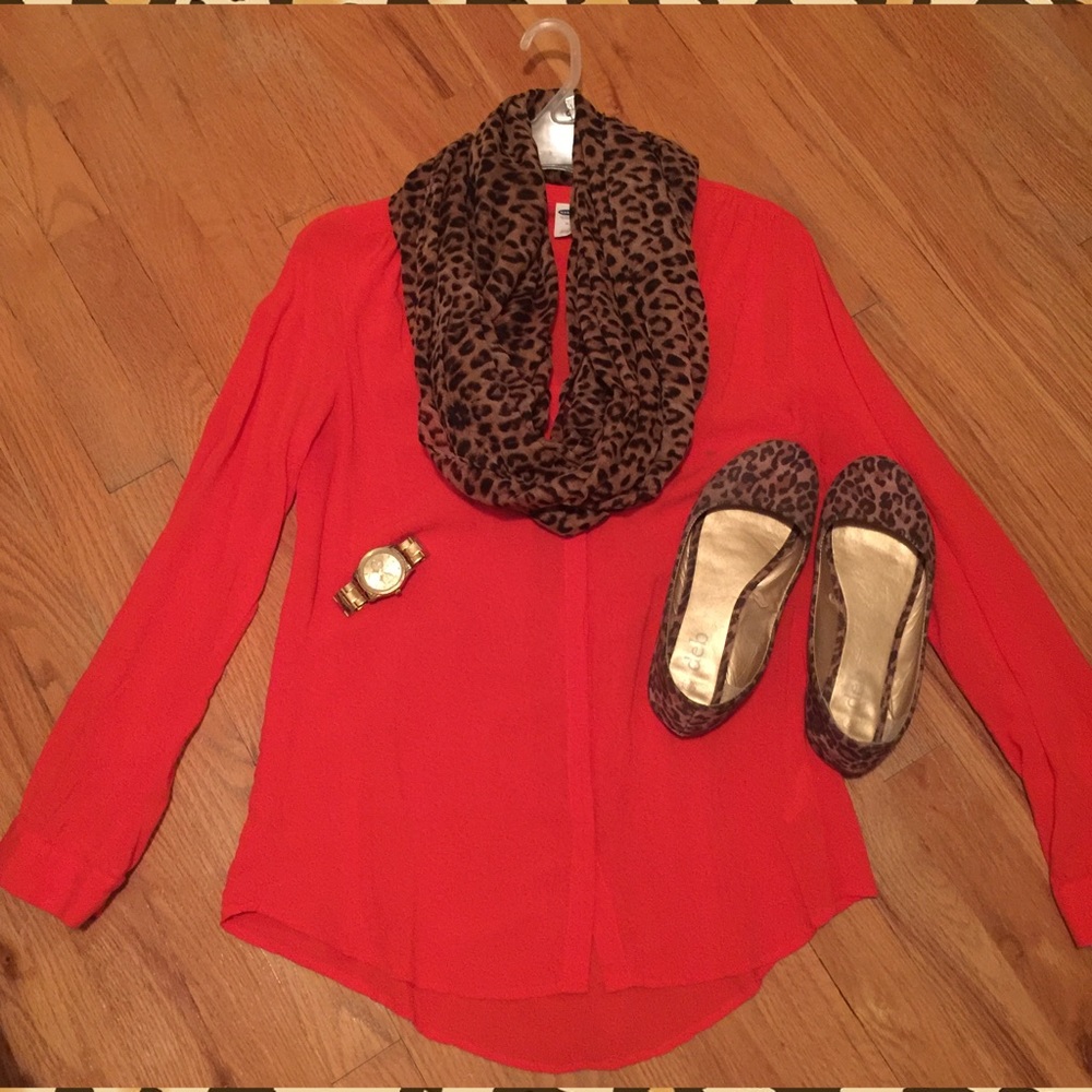 Cheetah print infinity scarf