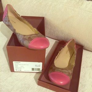 Coach ballerina flats.