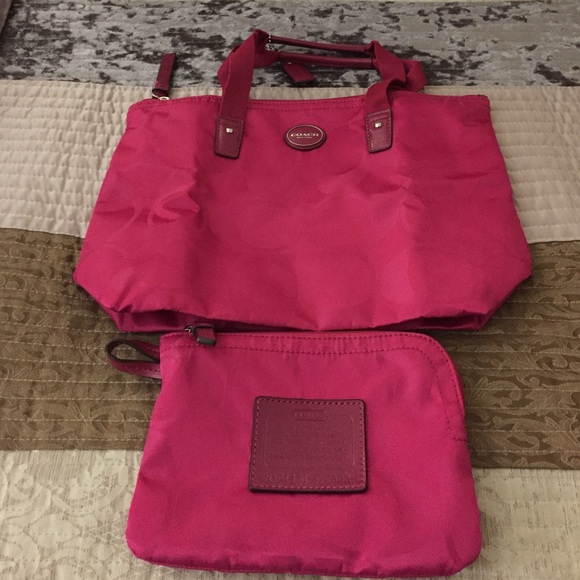 Coach Handbags - Coach small travel bag with cover