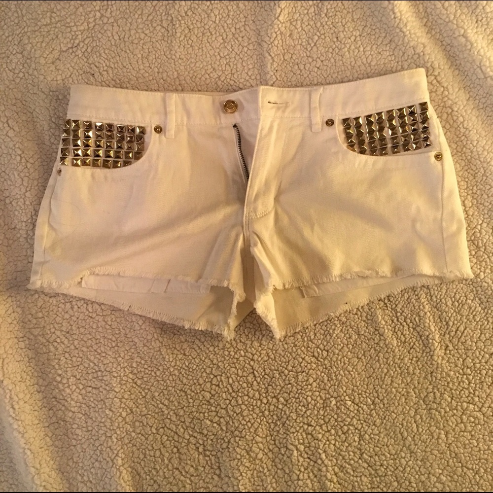 MIchael Kors Gold Studded Shorts