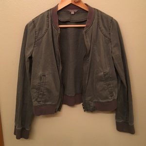 Grey/green bomber